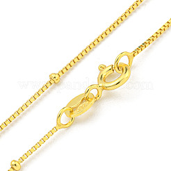 925 стерлингового серебра цепи коробки ожерелья NJEW-C052-05G