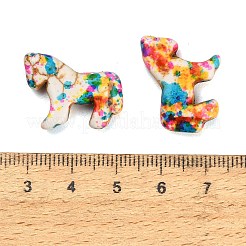 Teints perles synthétiques turquoise brins&nbsp;GG-CBAAE19-04B