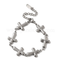 Браслеты из нержавеющей стали 304 для женщин&nbsp;LS-BJEW-Q041-01B-P