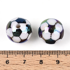 Непрозрачные акриловые бусины с УФ-покрытием&nbsp;OACR-T028-68