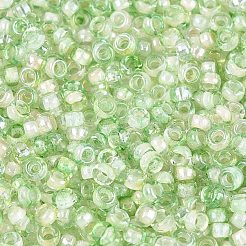 Perles de rocaille en verre picasso&nbsp;SEED-Q041-02C