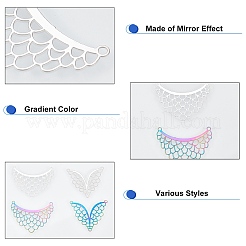 40 шт. 4 стиля ионного покрытия (IP) 201 нержавеющая сталь люстра компонентные соединения&nbsp;STAS-DC0001-71