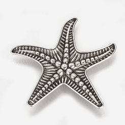 Supports de strass de cabochon en alliage de style tibétain&nbsp;TIBE-T007-05AS-LF