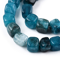 Окрашенные природные белый нефрит бисер пряди&nbsp;LS-G-S364-083A-01