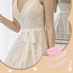 1 шт. полиэстеровая плиссированная кружевная лента OCOR-WR0001-30