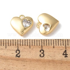 Pendentifs en laiton zircon cubique transparent&nbsp;KK-Q031-44G-01