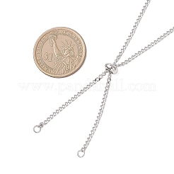 Изготовление ожерелий из витой цепочки из нержавеющей стали 304 с панцирным плетением&nbsp;AJEW-JB01489