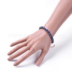 Браслеты из натурального лазурита (окрашенные) BJEW-JB04663-03