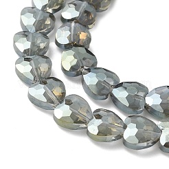 Стеклянные бусины с гальваническим покрытием  EGLA-L045-D-FR01