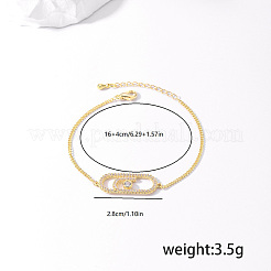 Браслеты из латунных овальных звеньев&nbsp;LB3469-1