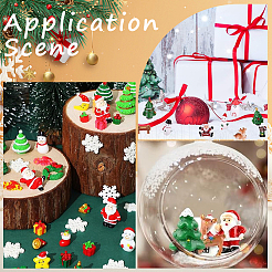 Ornements de sculpture en résine de Noël&nbsp;RESI-SC0005-90D
