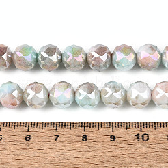 Антикоррозийные гальванические стеклянные бусины&nbsp;GLAA-N010-10mm-15