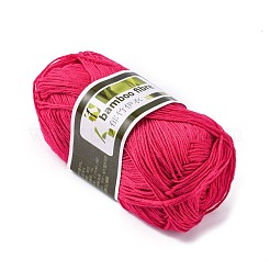 ソフトベビー用毛糸  竹繊維と絹で  赤ミディアム紫  1mm  約140m /ロール  50 G /ロール  6のロール/箱&nbsp;YCOR-R024-ZM018A