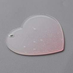 Farbverlauf transparente Acrylscheibe große Anhänger&nbsp;FIND-WH0032-54B