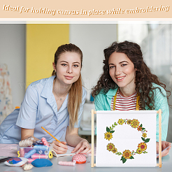 Деревянные пяльцы для вышивания с регулируемой шириной DIY-WH0430-480