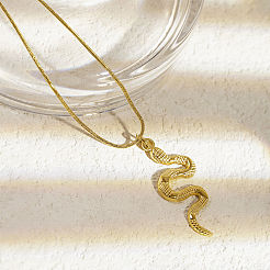 Винтажные подвески в виде змеи из нержавеющей стали 304.&nbsp;LV0178-1