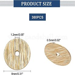 300 шт. Латунные дистанционные бусины KK-FH0003-45