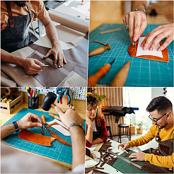 Ткань из искусственной кожи прямоугольника AJEW-WH0089-52A-02