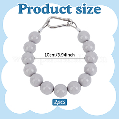 2 шт. акриловое и смоляное кольцо для крепления флагштока с веревкой&nbsp;AJEW-AN0007-39