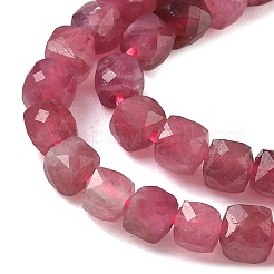 Натуральный розовый турмалин бисер нитей G-RM250101-L10