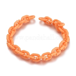 Непрозрачные акриловые кабельные цепи ручной работы AJEW-JB00768