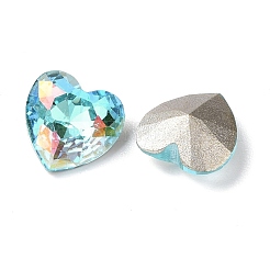Стеклянные кабошоны со стразами в стиле AB RGLA-J015-B-LA