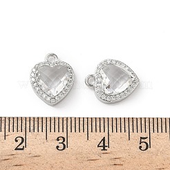Pendentifs avec zircon cubiques à micro-pavés en laiton&nbsp;KK-L250-03P-01