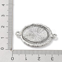 Tibetischer Stil Legierung Fassungen mit Verbinder&nbsp;PALLOY-J412-06AS-NF