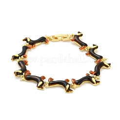 Браслеты из латунной эмали для женщин BJEW-B149-03G