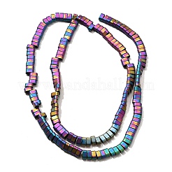 Нити синтетических немагнитных гематитовых бусин с 2 отверстием&nbsp;G-L613-A01-01E