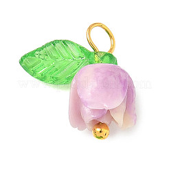 4 шт. подвески из синтетических ракушек в форме цветка&nbsp;PALLOY-JF03862