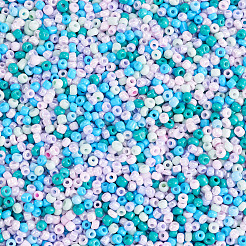 Perles de rocaille rondes en verre opaque&nbsp;GLAA-TAC0025-07A-01