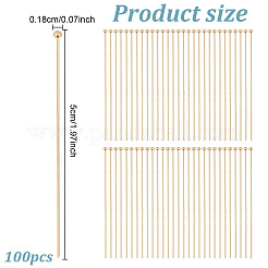 100 шт. Латунные булавки с шаровой головкой KK-AN0001-02