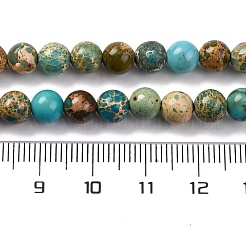 Gefärbte natürliche Regalit/Imperial Jaspis/Meeressediment Jaspis Perlen Stränge&nbsp;G-B124-C02-06