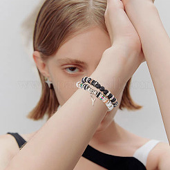 55 pièce 11 styles de perles d'espacement en alliage de verre et de strass en fer&nbsp;FIND-TA0008-70C