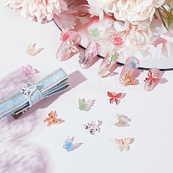 120 шт. 12-х цветные кабошоны из смолы для дизайна ногтей в виде бабочек&nbsp;MRMJ-HY0001-39