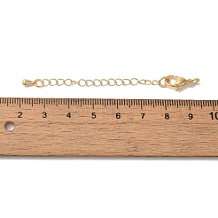 Латунные концы стойки с цепочкой и застежками&nbsp;KK-F873-01LG-01