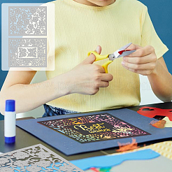 Трафареты для резки углеродистой стали для цветов DIY-WH0309-1830