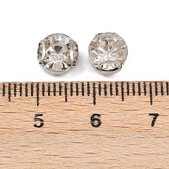 Perles plates rondes à coudre en strass montées&nbsp;STAS-B107-01D-01P