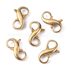 Латунные застежки-клешни с двойным открытием&nbsp;KK-WH0043-10A