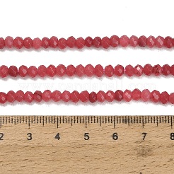 Gefärbt natürlichen weißen Jade Perlen Stränge&nbsp;GG-CBAF9EE-A05-3x4mm