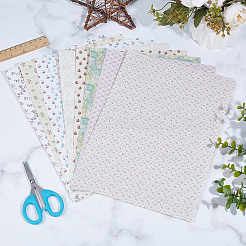 10 pièce de 10 styles de papiers peints miniatures&nbsp;DIY-OC0013-87A