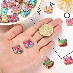 Подвески из сплава эмали 30шт 6 стиля&nbsp;ENAM-CJ0003-30