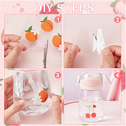 8 Blatt Bügelfolie mit Obstmotiven in 8 Stilen&nbsp;DIY-BC0012-48
