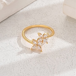 Женское кольцо с цветочным дизайном для повседневного ношения EU5480-5