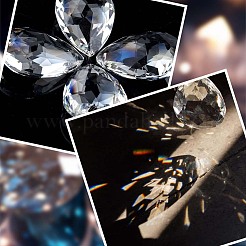 10шт прозрачные стеклянные подвески&nbsp;GLAA-SP0001-45B