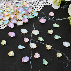 60 шт. 6 стиля пришивные стразы из цинкового сплава&nbsp;FIND-CY0001-07