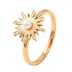 Anillos de dedo de acero inoxidable 304 para mujer&nbsp;SA-CBA6EDB-12G
