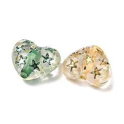 Прозрачные акриловые бусины OACR-H054-03