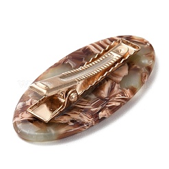 Овальные заколки крокодил из смолы со словом «любовь» PHAR-D015-01B